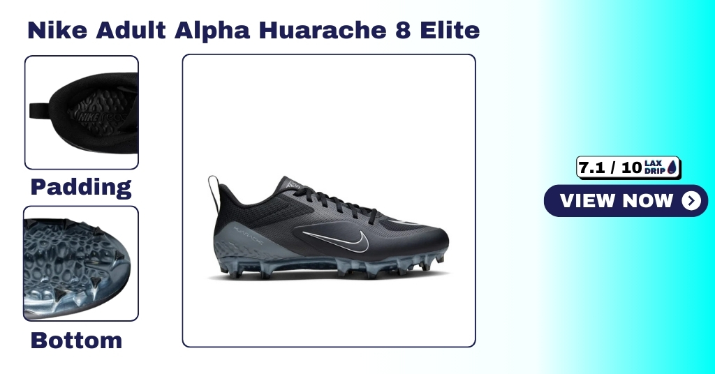 Nike Adult Alpha Huarache 8 Elite Lacrosse Cleats