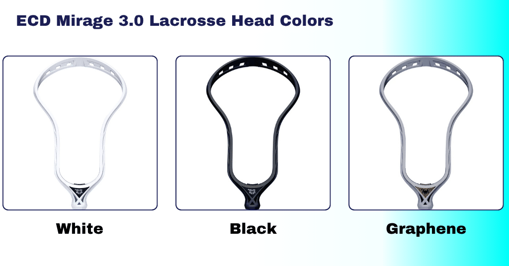 ECD Mirage 3.0 Lacrosse Head Colors