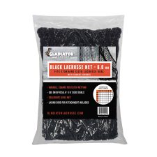 Gladiator Lacrosse Collegiate Level 6 mm Heavy Duty Black Replacement Net